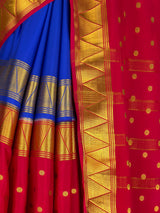 MIMOSA Royal Blue Saree Saree — fleets shot full lifestyle