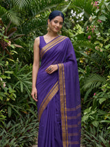 MIMOSA Navy Saree Saree — pose 10 styling detail