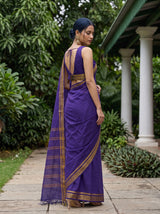 MIMOSA Navy Saree Saree — pose 5 styling detail
