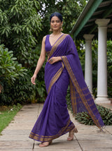 MIMOSA Navy Saree Saree — pose 6 styling detail