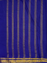 MIMOSA Navy Saree Saree — pallu and zari work detail
