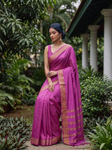 MIMOSA Pink Saree Saree — pose 8 styling detail
