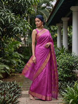 MIMOSA Pink Saree Saree — pose 9 styling detail