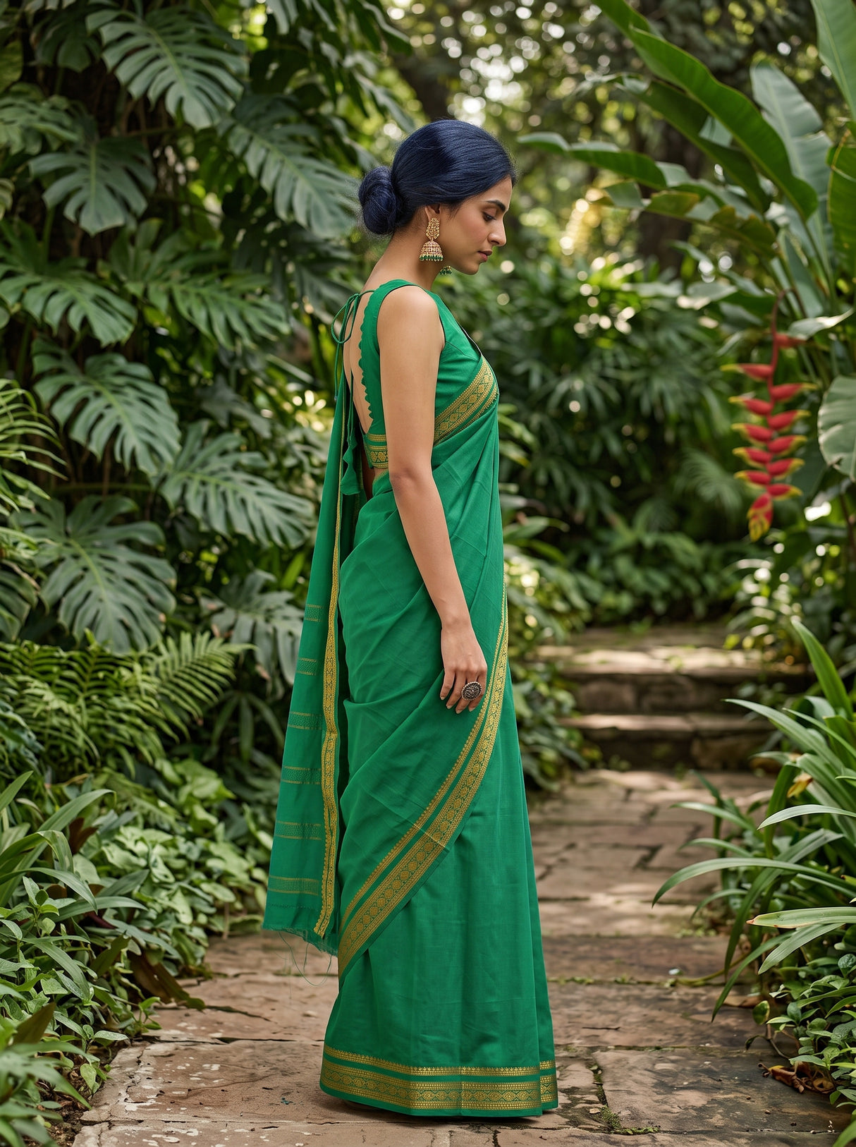 MIMOSA Rama Saree Saree — pose 3 styling detail
