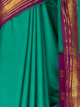 MIMOSA Rama Mysore Silk Crepe Saree — fleets shot full lifestyle