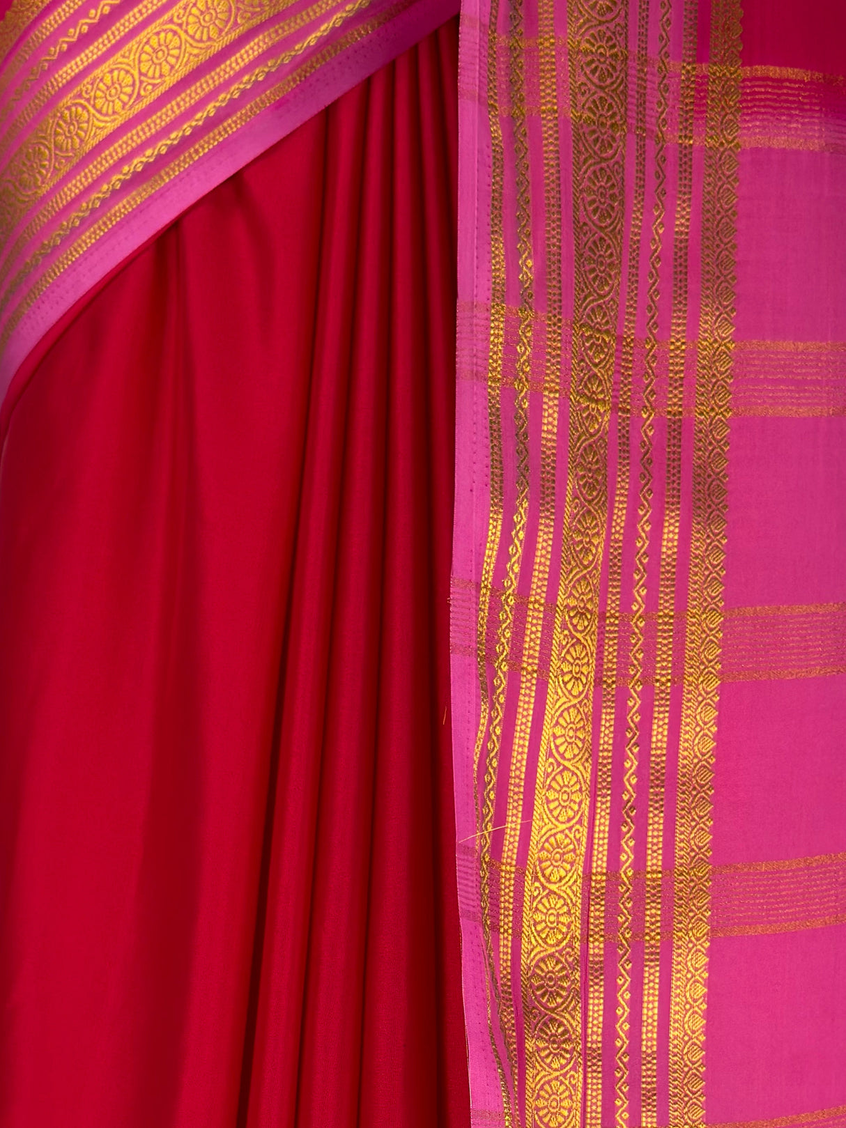 MIMOSA Rani Mysore Silk Crepe Saree — fleets shot full lifestyle