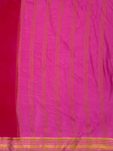 MIMOSA Rani Mysore Silk Crepe Saree — pallu and zari work detail