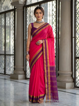 MIMOSA Gajari Saree Saree — front view on mannequin