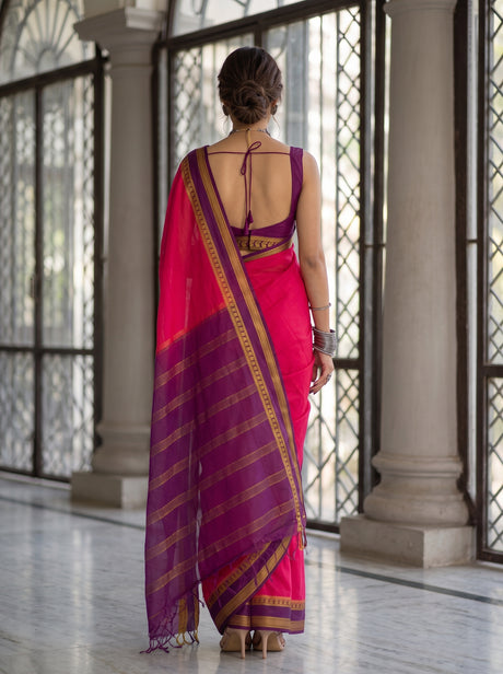 MIMOSA Gajari Saree Saree — pose 2 styling detail