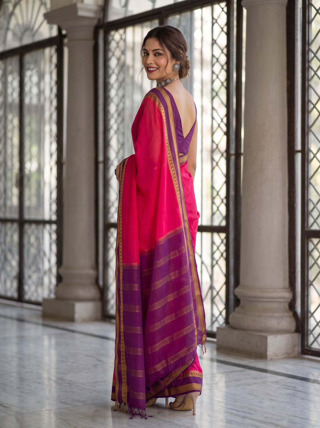 MIMOSA Gajari Saree Saree — pose 7 styling detail