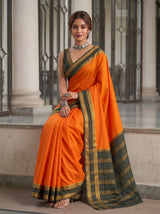 MIMOSA Mustard Saree Saree — pose 8 styling detail