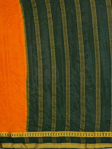 MIMOSA Mustard Saree Saree — pallu and zari work detail