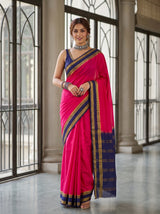 MIMOSA Rani Saree Saree — front view on mannequin