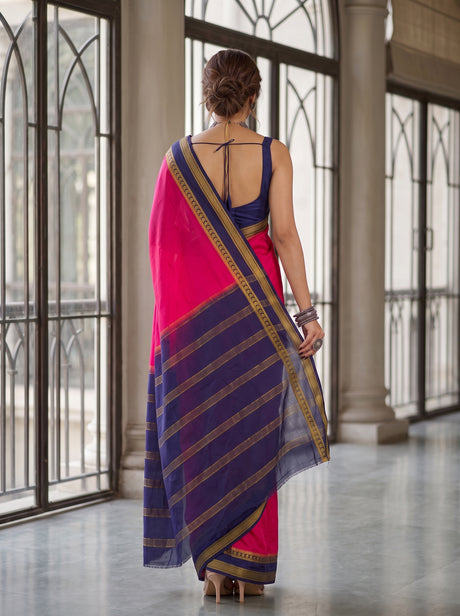 MIMOSA Rani Saree Saree — pose 2 styling detail