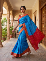 MIMOSA Ananda Mysore Silk Crepe Saree — pose 6 styling detail