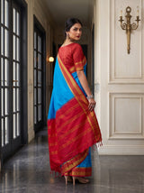 MIMOSA Ananda Mysore Silk Crepe Saree — pose 7 styling detail