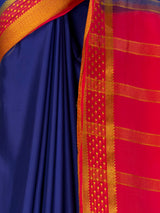 MIMOSA Navy Mysore Silk Crepe Saree — fleets shot full lifestyle