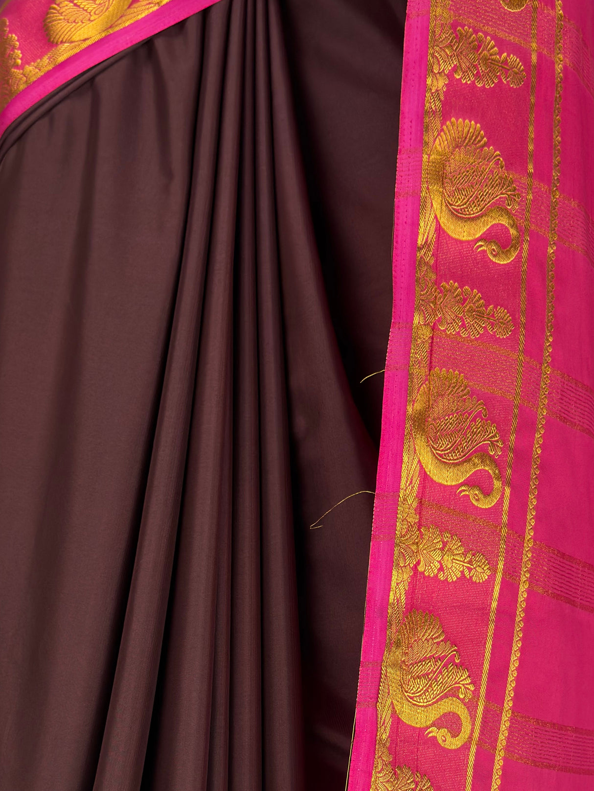 MIMOSA Chocolate Saree Saree — fleets shot full lifestyle