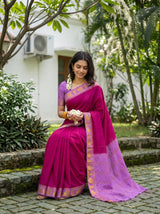 MIMOSA Rani Saree Saree — pose 8 styling detail