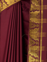 MIMOSA Chocolate Saree Saree — fleets shot full lifestyle