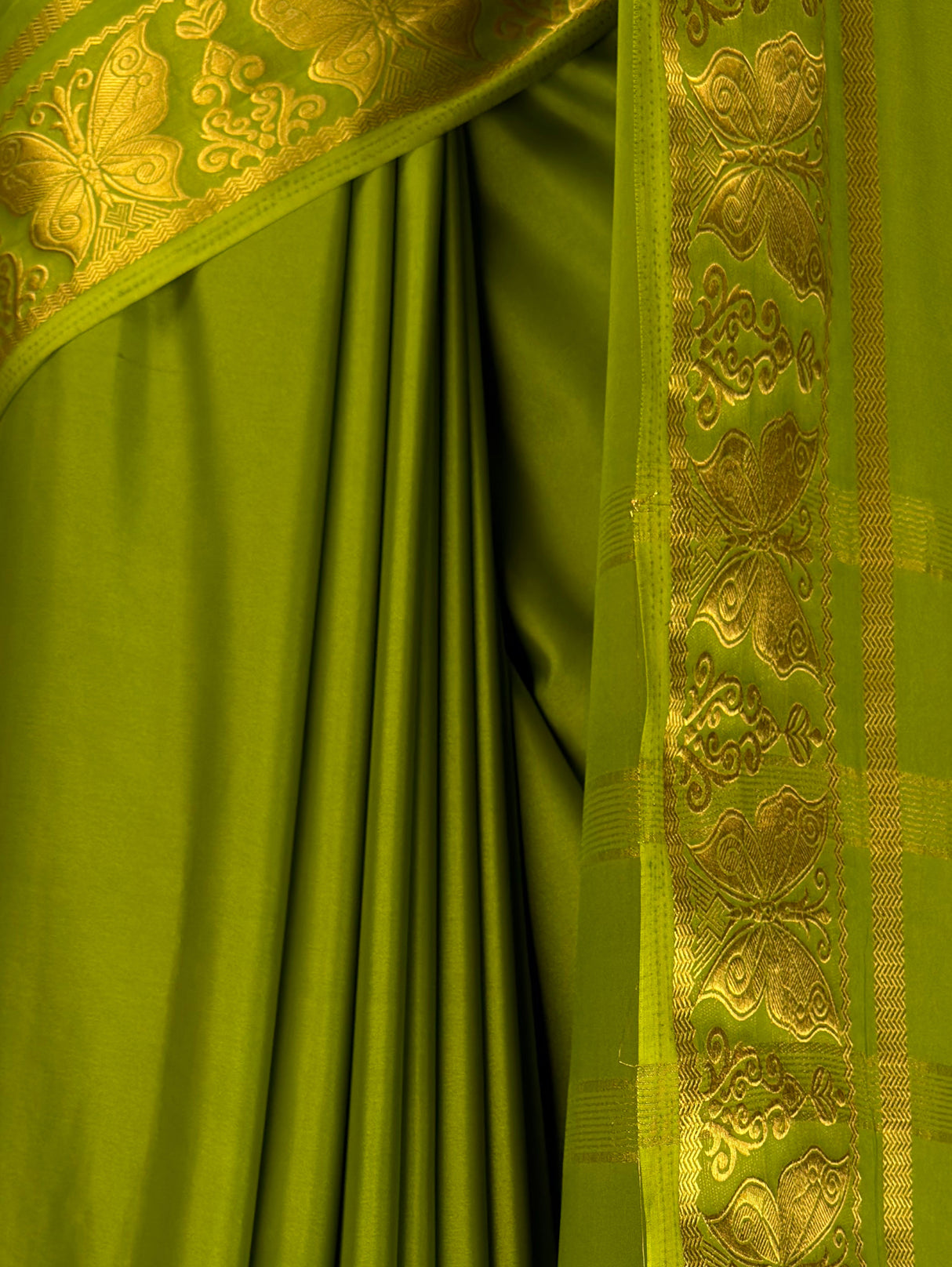 MIMOSA Olive Saree Saree — fleets shot full lifestyle