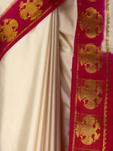 MIMOSA Half White Saree Saree — fleets shot full lifestyle