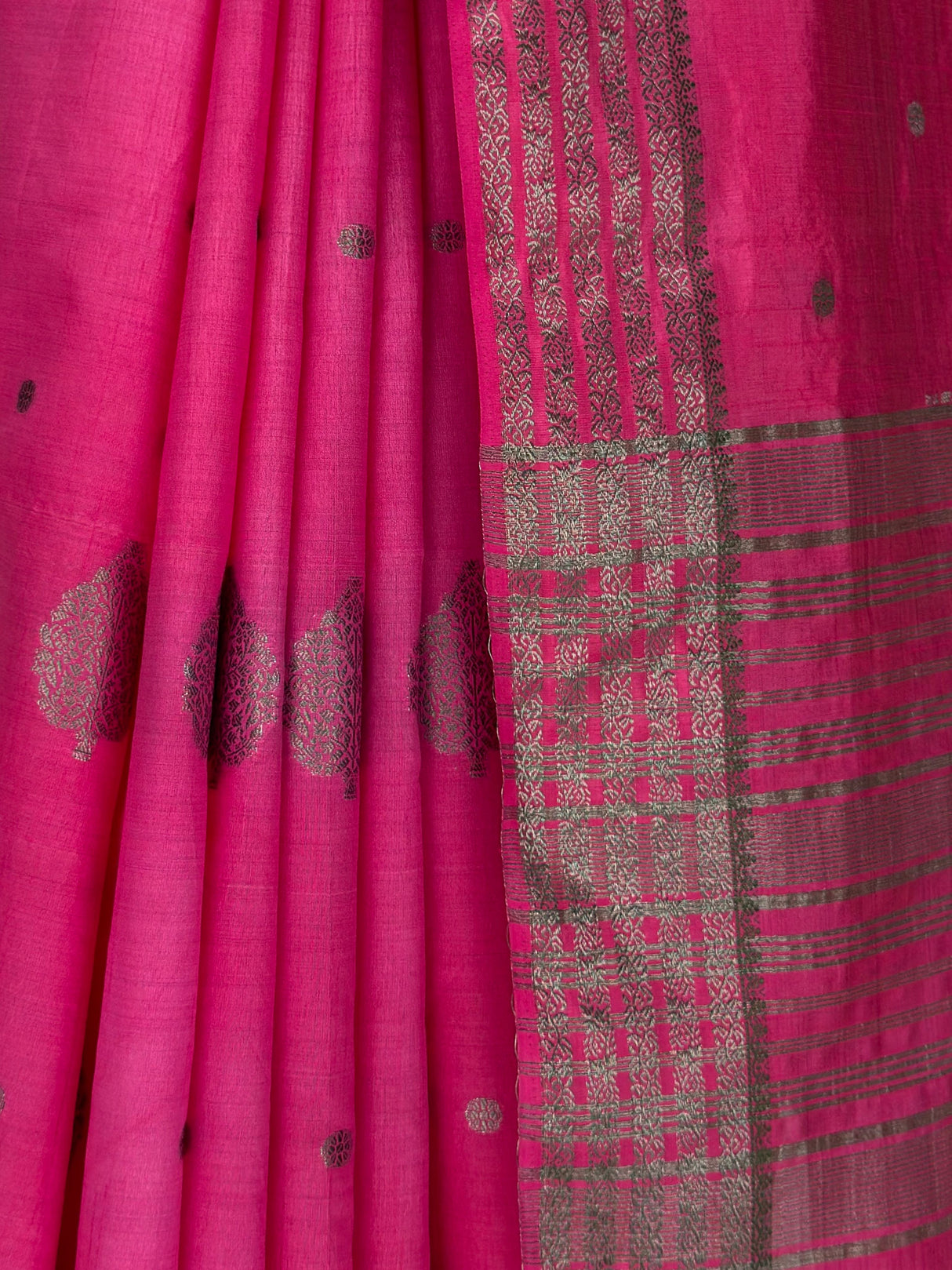 MIMOSA Gajari Banarasi tusser Saree — fleets shot full lifestyle