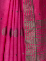 MIMOSA Gajari Banarasi tusser Saree — fleets shot full lifestyle