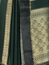 MIMOSA Bottle Green Saree Saree — fleets shot full lifestyle