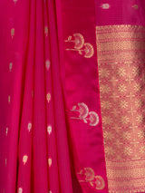 MIMOSA Rani Manipuri Linen Saree — fleets shot full lifestyle