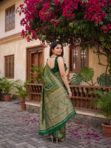 MIMOSA Green Saree Saree — pose 5 styling detail
