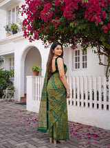 MIMOSA Green Saree Saree — pose 7 styling detail