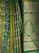 MIMOSA Green Saree Saree — fleets shot full lifestyle