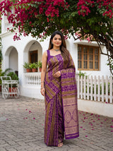 MIMOSA Jamun Saree Saree — front view on mannequin