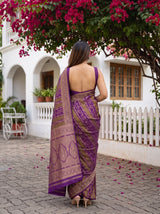MIMOSA Jamun Saree Saree — pose 2 styling detail