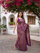 MIMOSA Jamun Saree Saree — pose 9 styling detail
