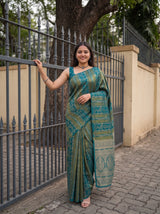 MIMOSA Sapphire Saree Saree — pose 4 styling detail
