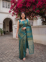 MIMOSA Sapphire Saree Saree — pose 6 styling detail