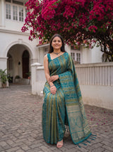 MIMOSA Sapphire Saree Saree — pose 8 styling detail