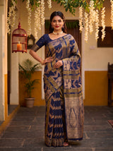 MIMOSA Navy Saree Saree — pose 4 styling detail