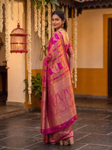 MIMOSA Rani Saree Saree — pose 5 styling detail