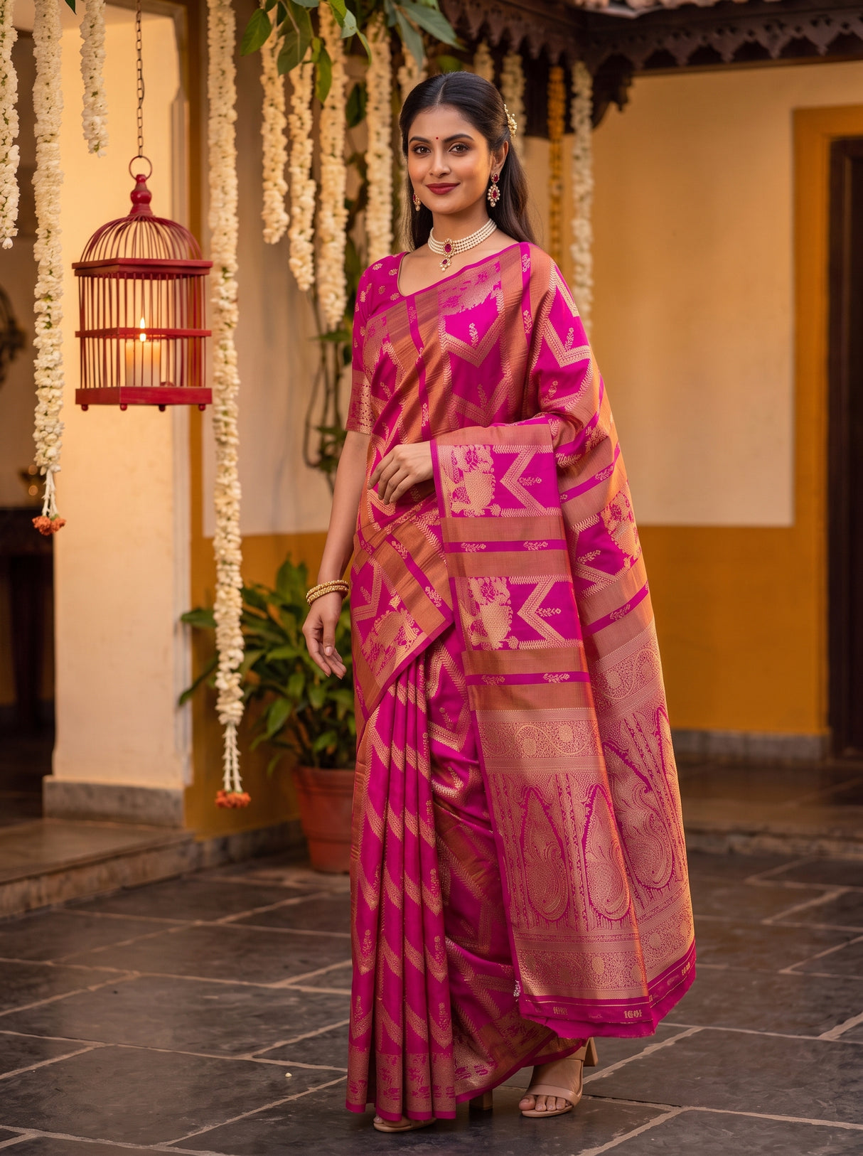 MIMOSA Rani Saree Saree — pose 9 styling detail