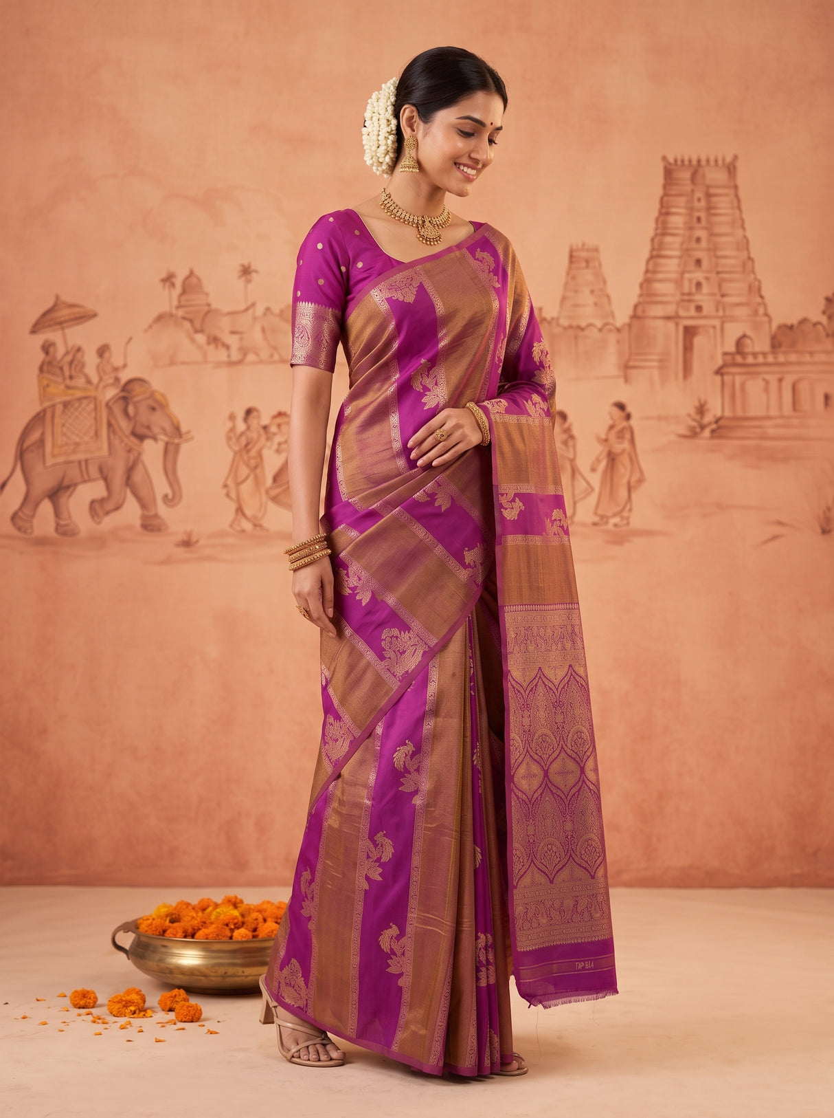 MIMOSA Jamun Saree Saree — pose 9 styling detail
