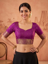 MIMOSA Jamun Saree Saree — blouse close-up