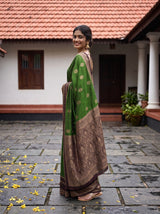 MIMOSA Green Saree Saree — pose 5 styling detail