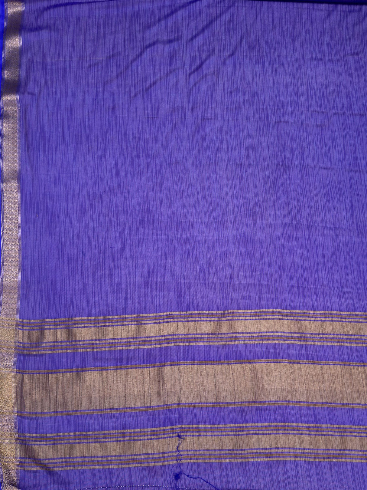 MIMOSA Royal Blue Saree Saree — pallu and zari work detail