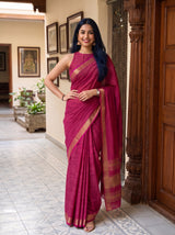 MIMOSA Rani Saree Saree — pose 4 styling detail