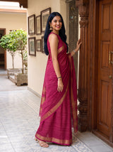 MIMOSA Rani Saree Saree — pose 5 styling detail