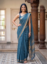 MIMOSA Sapphire Saree Saree — pose 4 styling detail