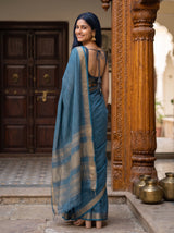 MIMOSA Sapphire Saree Saree — pose 7 styling detail